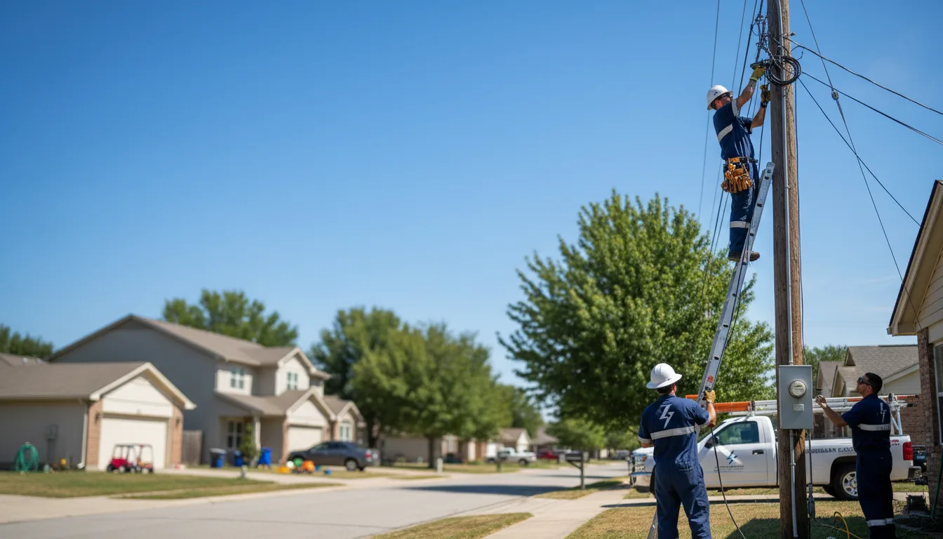 Residential electrician providing installation services in Mulino, OR